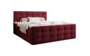 Luxusbetten24 Boxspringbett Luxor Samt rot mit Stauraum Bild 2