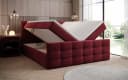 Luxusbetten24 Boxspringbett Luxor Samt rot mit Stauraum Bild 3