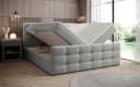 Luxusbetten24 Boxspringbett Luxor Bouclé Grau mit Stauraum Bild 1