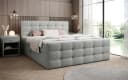 Luxusbetten24 Boxspringbett Luxor Bouclé Grau mit Stauraum Bild 3