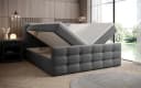 Luxusbetten24 Boxspringbett Luxor in Bouclé mit Stauraum grau Bild 1