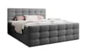 Luxusbetten24 Boxspringbett Luxor in Bouclé mit Stauraum grau Bild 2