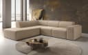 Luxusbetten24 Designer Sofa Idiola L in Teddy Bouclé Beige Bild 1