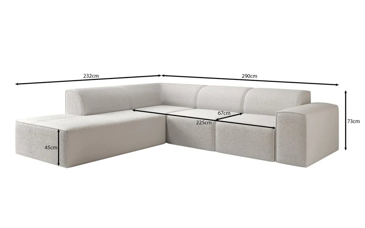 Luxusbetten24 Sofa Designer Idiola L Teddy Bouclé Braun - Bild 3