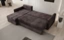 Luxusbetten24 Schlafsofa Roma Cord Braun mit Stauraum und Schlaffunktion Bild 3
