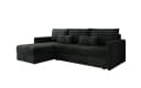 Luxusbetten24 Schlafsofa Roma Cord Grün mit Stauraum und Schlaffunktion Bild 2