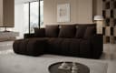 Luxusbetten24 Schlafsofa Giulio L Braun mit Schlaffunktion und Stauraum Bild 1