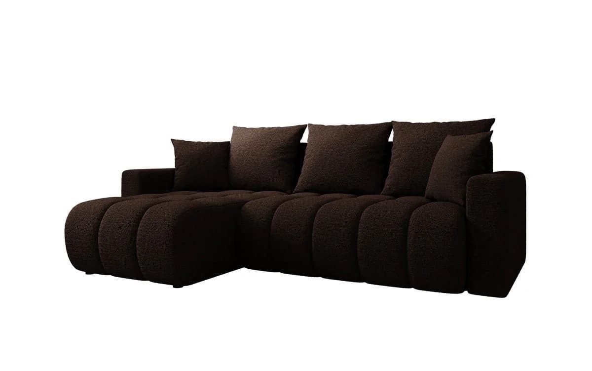 Luxusbetten24 Schlafsofa Giulio L Braun mit Schlaffunktion und Stauraum - Bild 2
