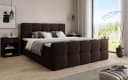 Luxusbetten24 Boxspringbett Cozy Braun Teddy Bouclé mit Stauraum Bild 1