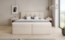 Luxusbetten24 Boxspringbett Cozy II Beige Teddy Bouclé mit Stauraum Bild 3