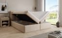 Luxusbetten24 Boxspringbett Cozy II Beige Teddy Bouclé mit Stauraum Bild 4