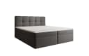 Luxusbetten24 Boxspringbett Cozy II grau mit Stauraum und Topper Bild 2