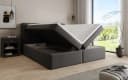 Luxusbetten24 Boxspringbett Cozy II grau mit Stauraum und Topper Bild 4