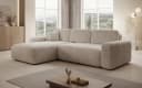 Luxusbetten24 Schlafsofa Lola Cord Beige mit Stauraum Bild 1