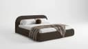 Luxusbetten24 Polsterbett Luma Braun Bouclé mit Stauraum Bild 2