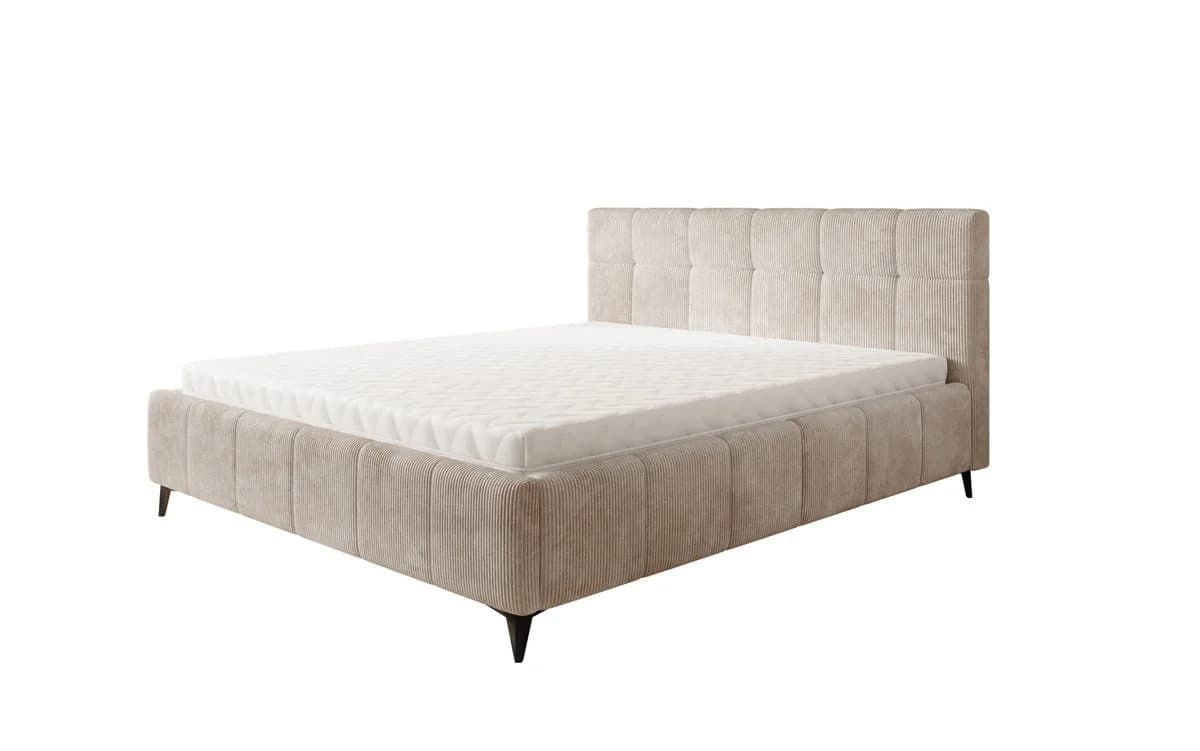Luxusbetten24 Polsterbett Nelly Beige Cord mit Stauraum - Bild 2