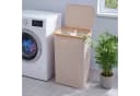 Björn&Schiller Wäschekorb mit Deckel 105L 2 Fächer Beige/Rosa Bild 2