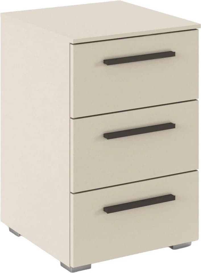 Nachtkommode Rauch Montclar beige mit 3 Schubladen - Bild 2