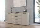 Rauch Kombikommode Montclar beige Hochglanz mit Soft-Close Bild 1