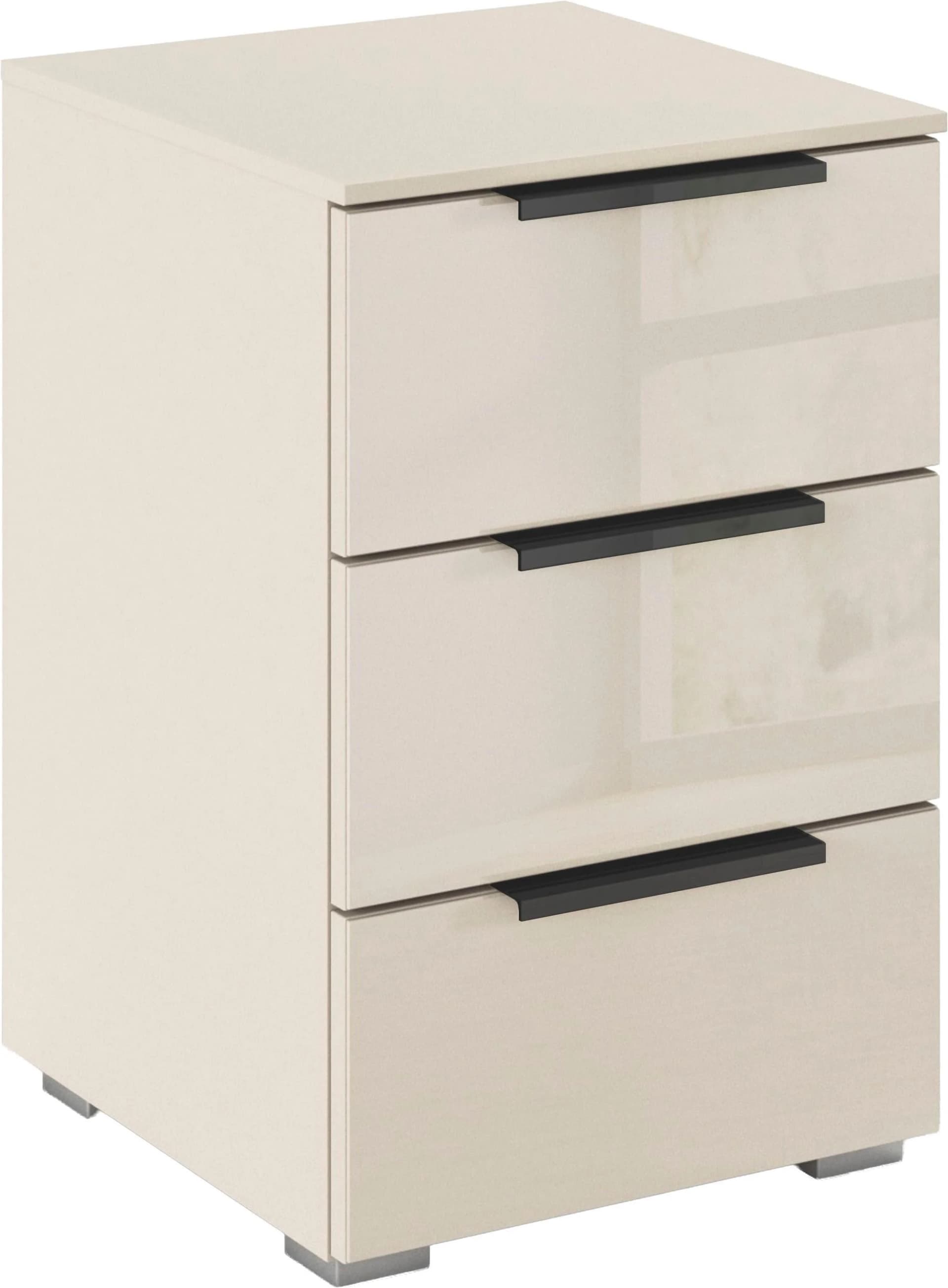 Rauch Nachtkommode Montclar 3 Schubladen Beige Glas