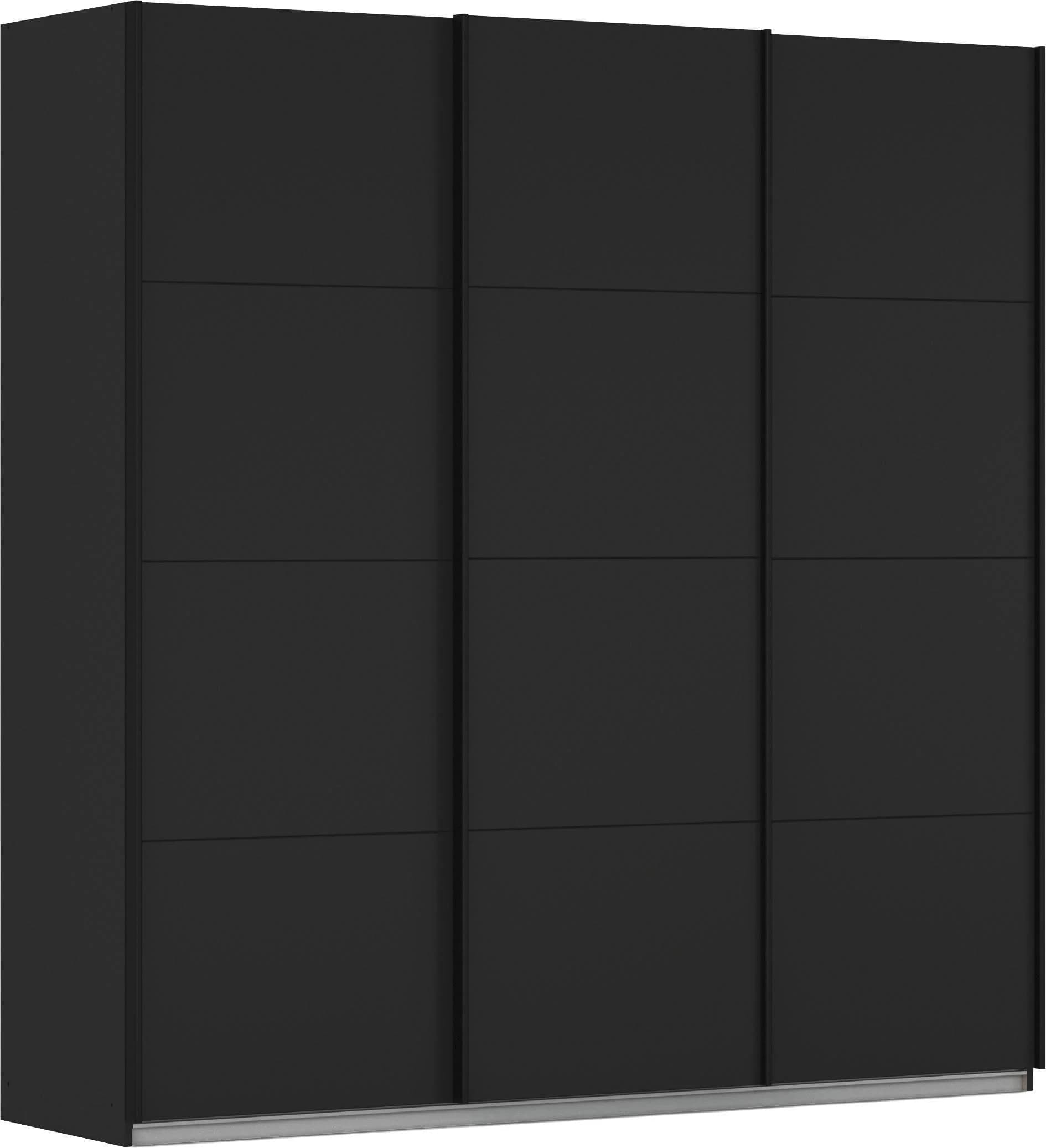 RAUCH KOLUNA Schwebetürenschrank Schwarz Premium Inneneinteilung