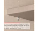 Rauch Einlegeboden 2er-Set Leinenoptik hell für Kleiderschränke Bild 1