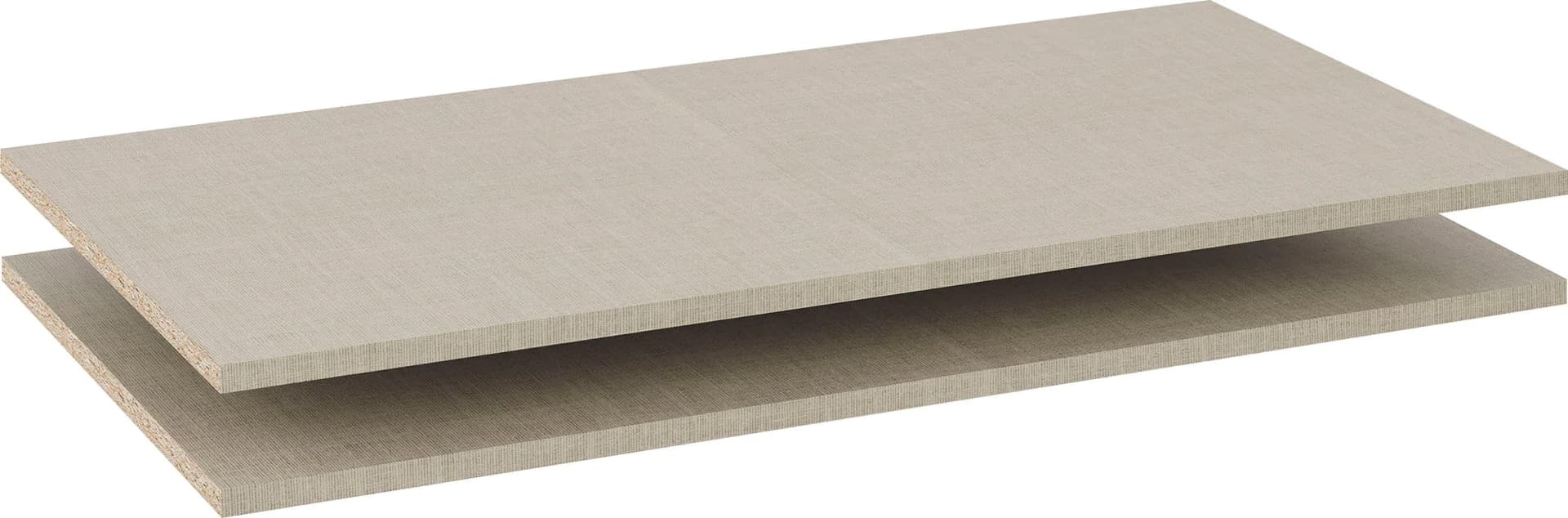 Rauch Einlegeboden 2er-Set Beige Leinenoptik für ORANGE/BLACK Schränke