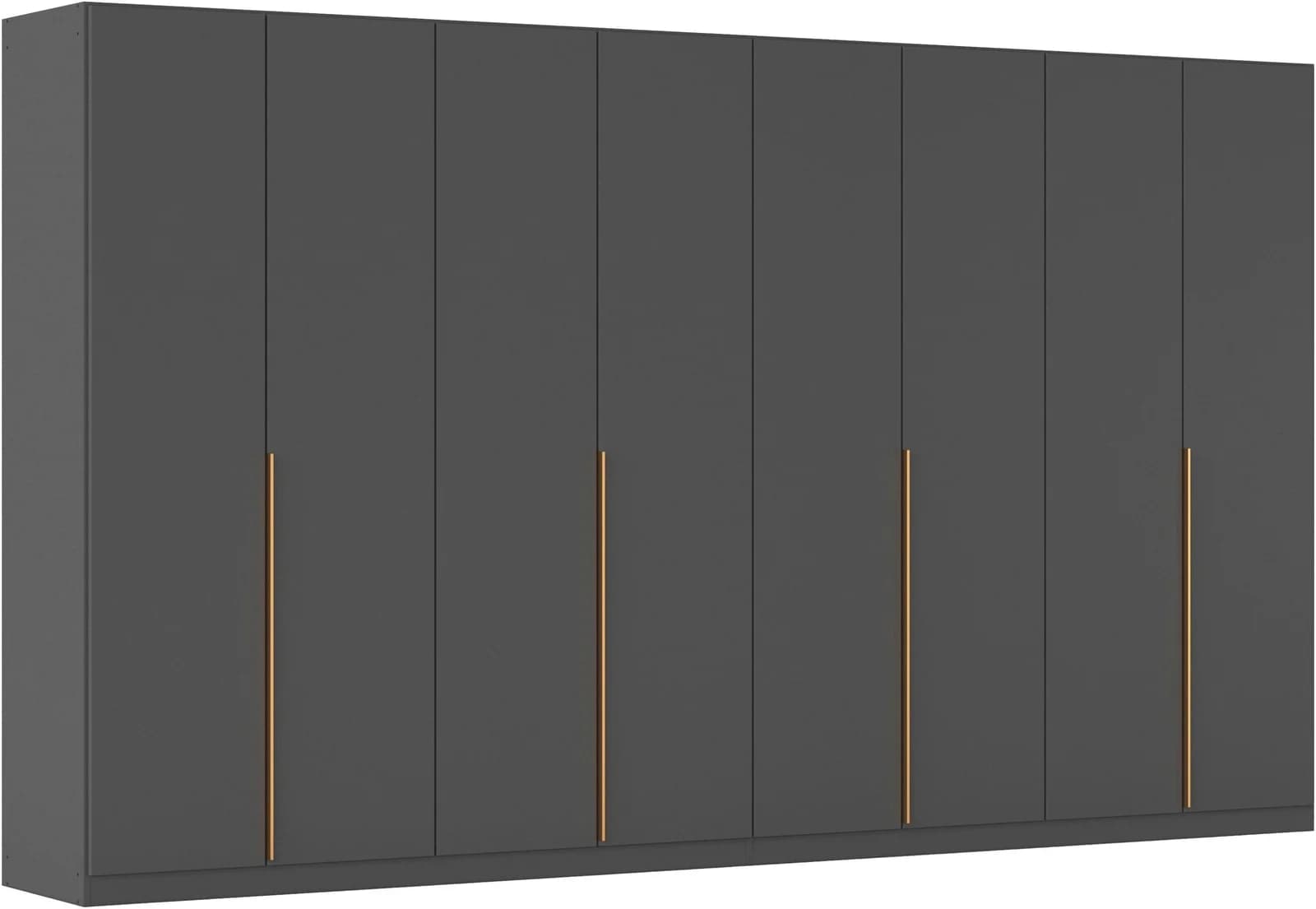 OTTO HOME AGORDO Kleiderschrank graumetallic mit 10 Böden & 4 Stangen