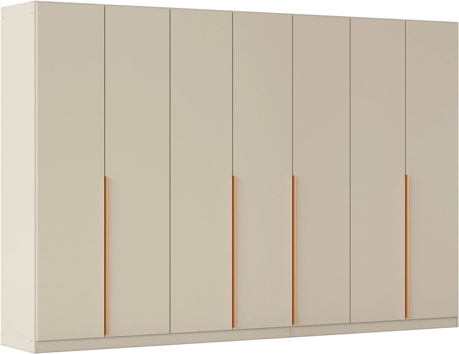 OTTO HOME Kleiderschrank Beige Gold 315x210x54 cm Holzwerkstoff
