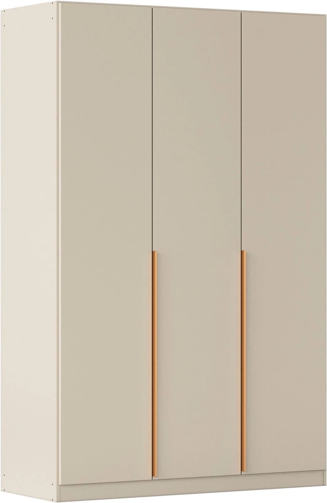 OTTO HOME Kleiderschrank Beige Gold 136x229x54 cm Holzwerkstoff