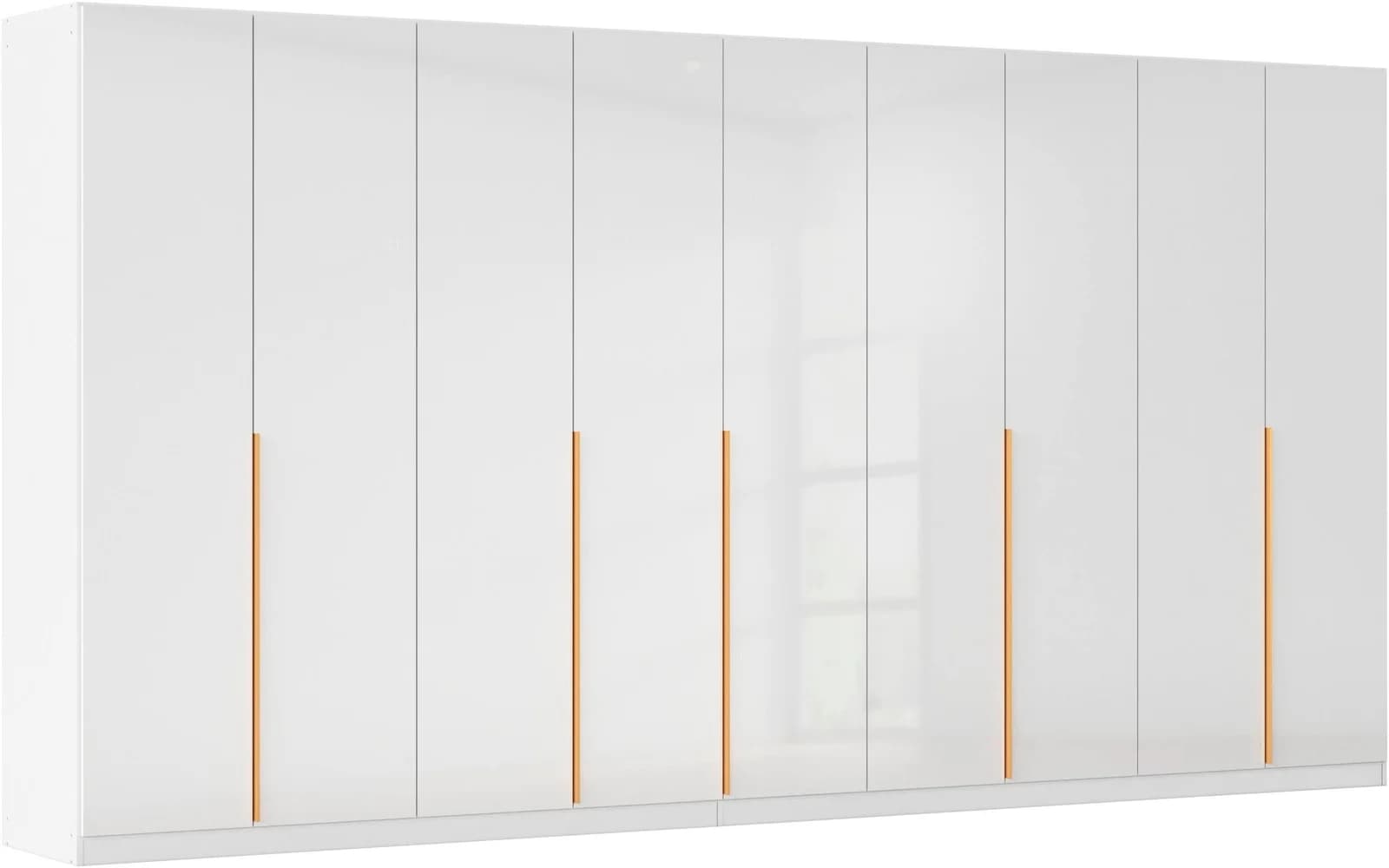 OTTO HOME Kleiderschrank AGORDO Alpinweiß Hochglanz 405x210x54 cm