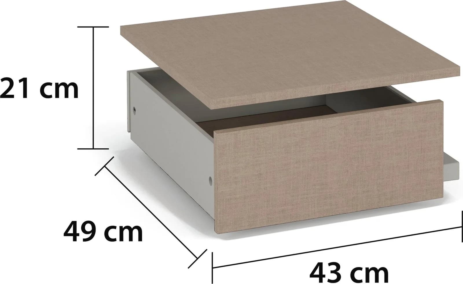 Rauch Schubladeneinsatz Leinenoptik Beige für rauch-ONE
