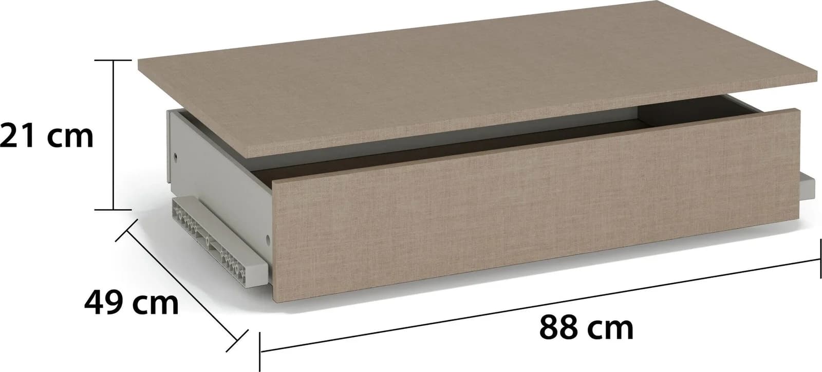 Rauch Schubladeneinsatz für rauch-ONE Schränke Beige Leinenoptik