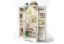 OKWISH Küchenschrank Landhausstil LED-Beleuchtung 60x35x128,5 cm Bild 1