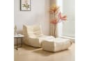 OKWISH Sofa Wohnzimmer Sofa Teddyfleece+Schaumstoff mit hoher Dichte 2 Teile Bild 1