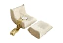 OKWISH Sofa Wohnzimmer Sofa Teddyfleece+Schaumstoff mit hoher Dichte 2 Teile Bild 2