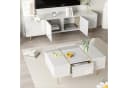 OKWISH Wohnzimmer-Set 2-tlg. Hochglanz Weiß Gold Soft-Close Bild 1