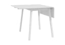 OKWISH Klappbarer Esstisch Weiß Kiefernholz 110x86x75cm Bild 3