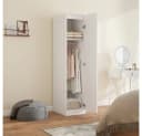 OKWISH Kleiderschrank Weiß Soft-Close-Tür Bild 3