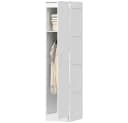 OKWISH Kleiderschrank Weiß Soft-Close-Tür Bild 4