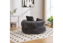 OKWISH Sitzsack Liegesessel mit hoher Rückenlehne Dunkelgrau Bild 3