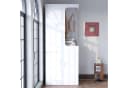 OKWISH Kleiderschrank Weiß mit 4 Schubladen & offenem Fach Bild 3