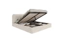 OKWISH Polsterbett Beige mit Lattenrost und hydraulischem Stauraum Bild 4