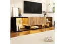 OKWISH Lowboard TV-Konsolenschrank für Fernseher bis 70 Zoll mit LED-Beleuchtung Bild 1