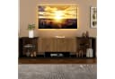 OKWISH Lowboard TV-Konsolenschrank für Fernseher bis 70 Zoll mit LED-Beleuchtung Bild 3