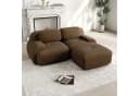 OKWISH Ecksofa Cordsofa Braun Modular Bild 2