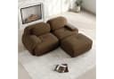OKWISH Ecksofa Cordsofa Braun Modular Bild 4