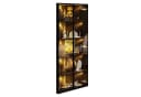 OKWISH Vitrine Regal 62x35x160 cm mit LED-Beleuchtung und Soft-Close-Türen Bild 4