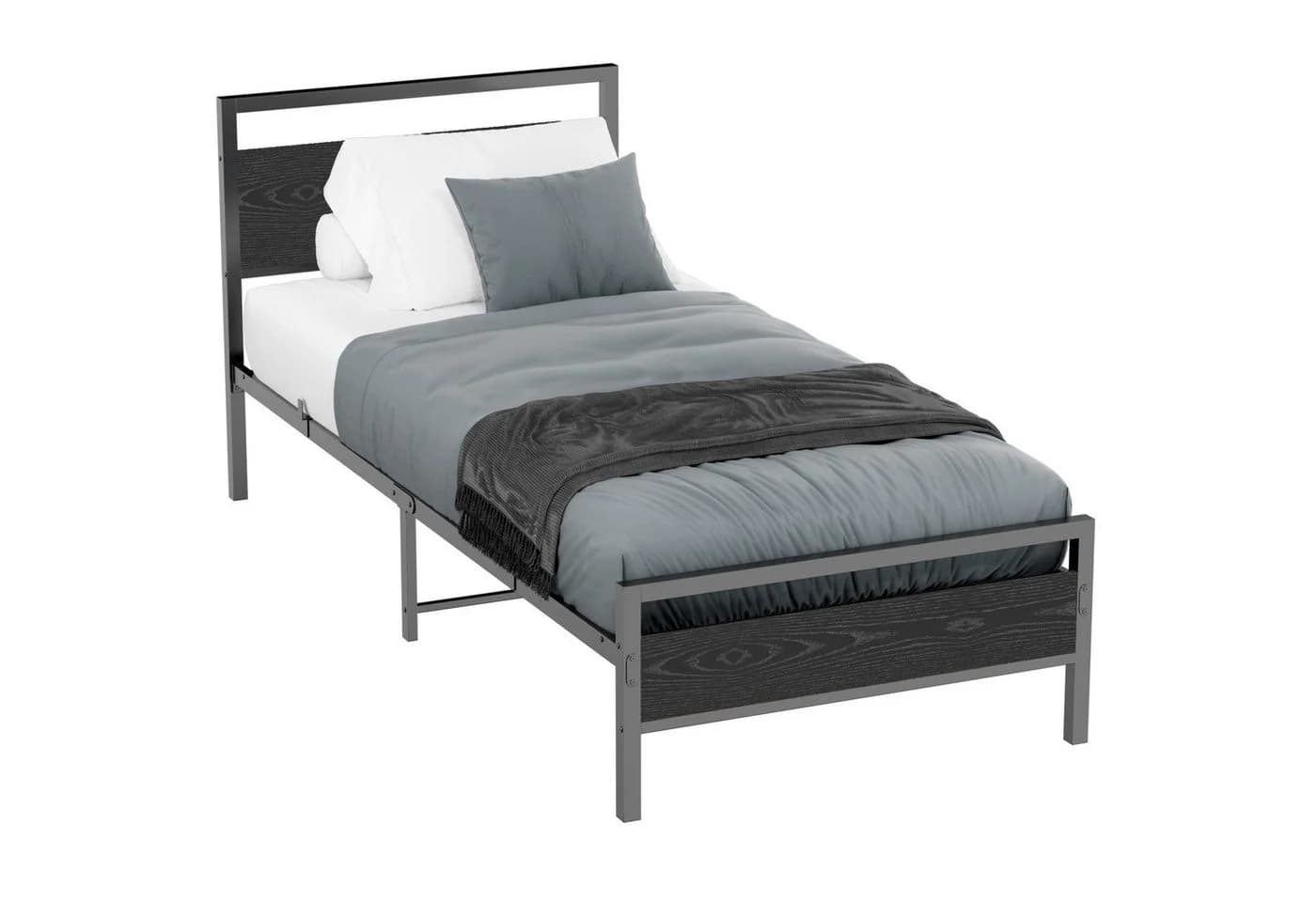 OKWISH Metallbett Jugendbett 90x200cm ohne Matratze - Bild 2