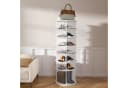 OKWISH Schuhschrank Regal drehbar weiß 7 Ebenen Bild 2